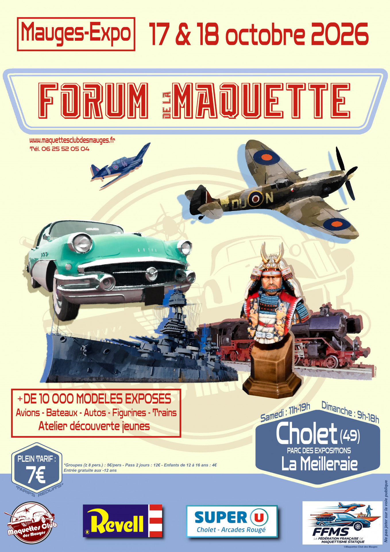Forum de la Maquette au Parc des Expositions à Cholet - © Maquette Club des Mauges Salon Exposition Maquette Forum