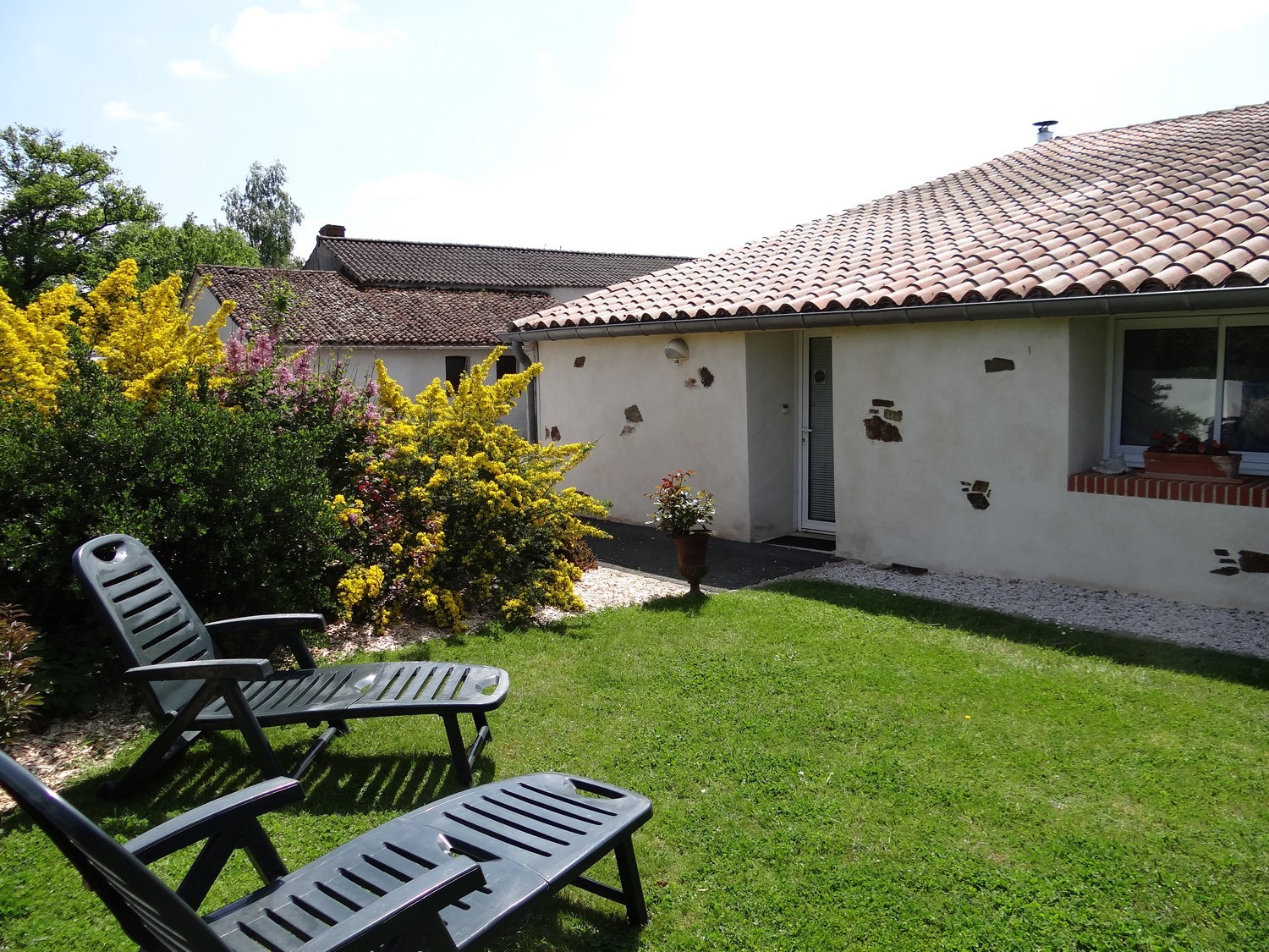 Gîte Extérieur Jardin Transat Entrée