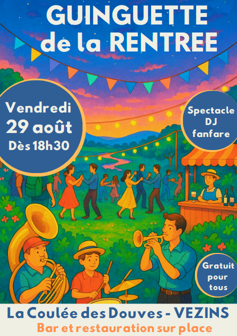 Agenda manifestation Vezins Guinguette de la rentrée
