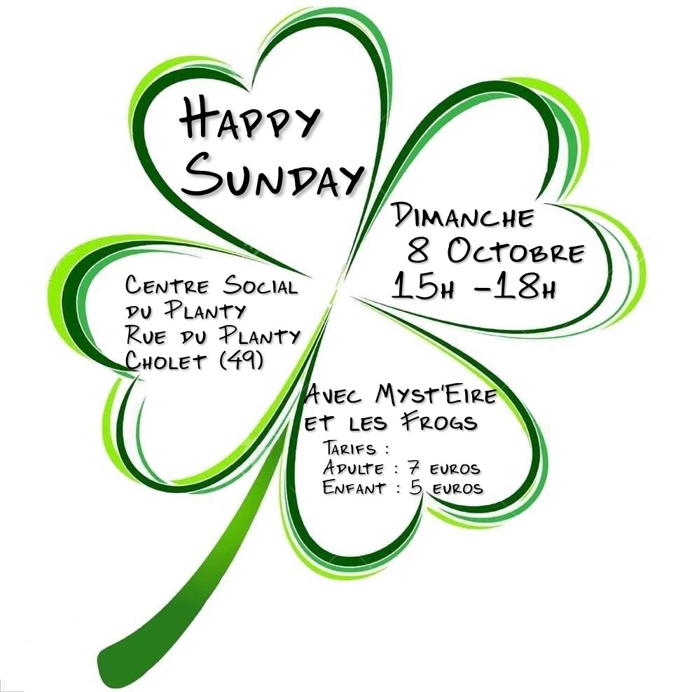 Agenda manifestation Happy Sunday 8 Oct 23 Cholet