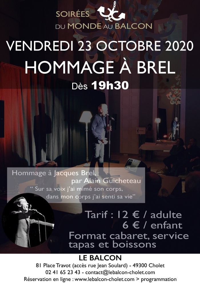 Hommage à Brel  Le Balcon Cholet