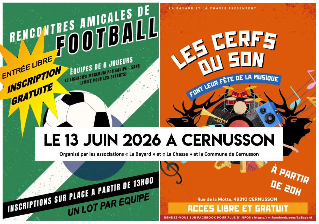 Journée Festive du 13 juin 2026 à Cernusson