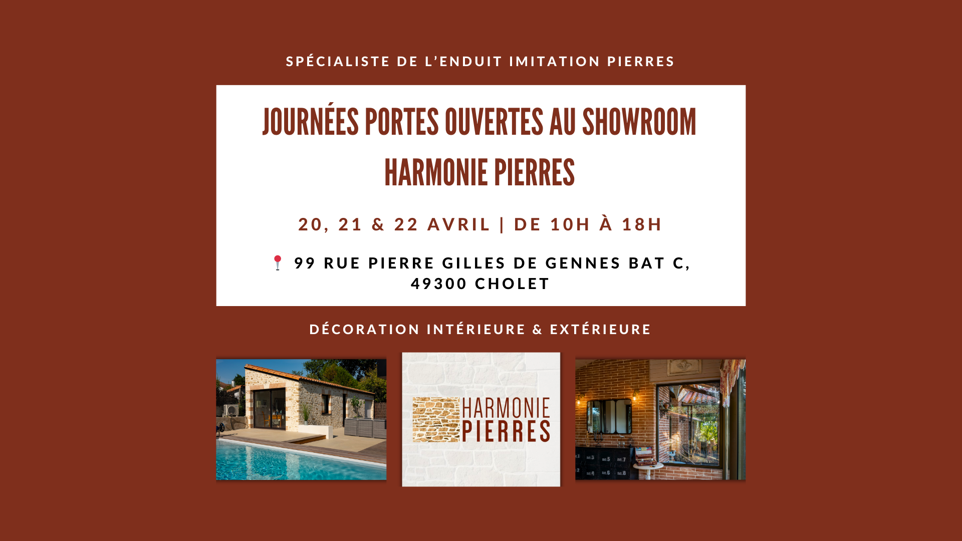 JOURNÉES PORTES OUVERTES 2024 - entreprise HARMONIE PIERRES
