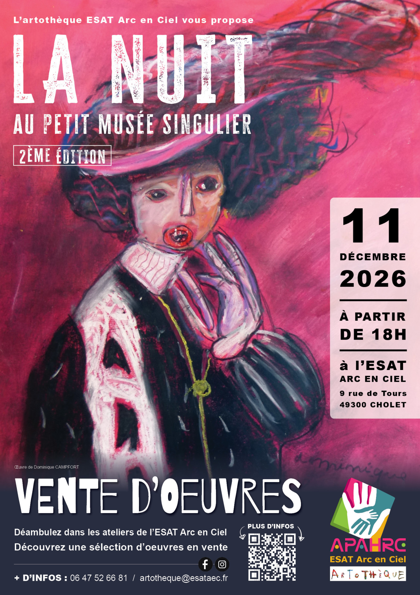 La Nuit au Petit Musée Singulier : l’art à la rencontre de tous ! (49) CHOLET