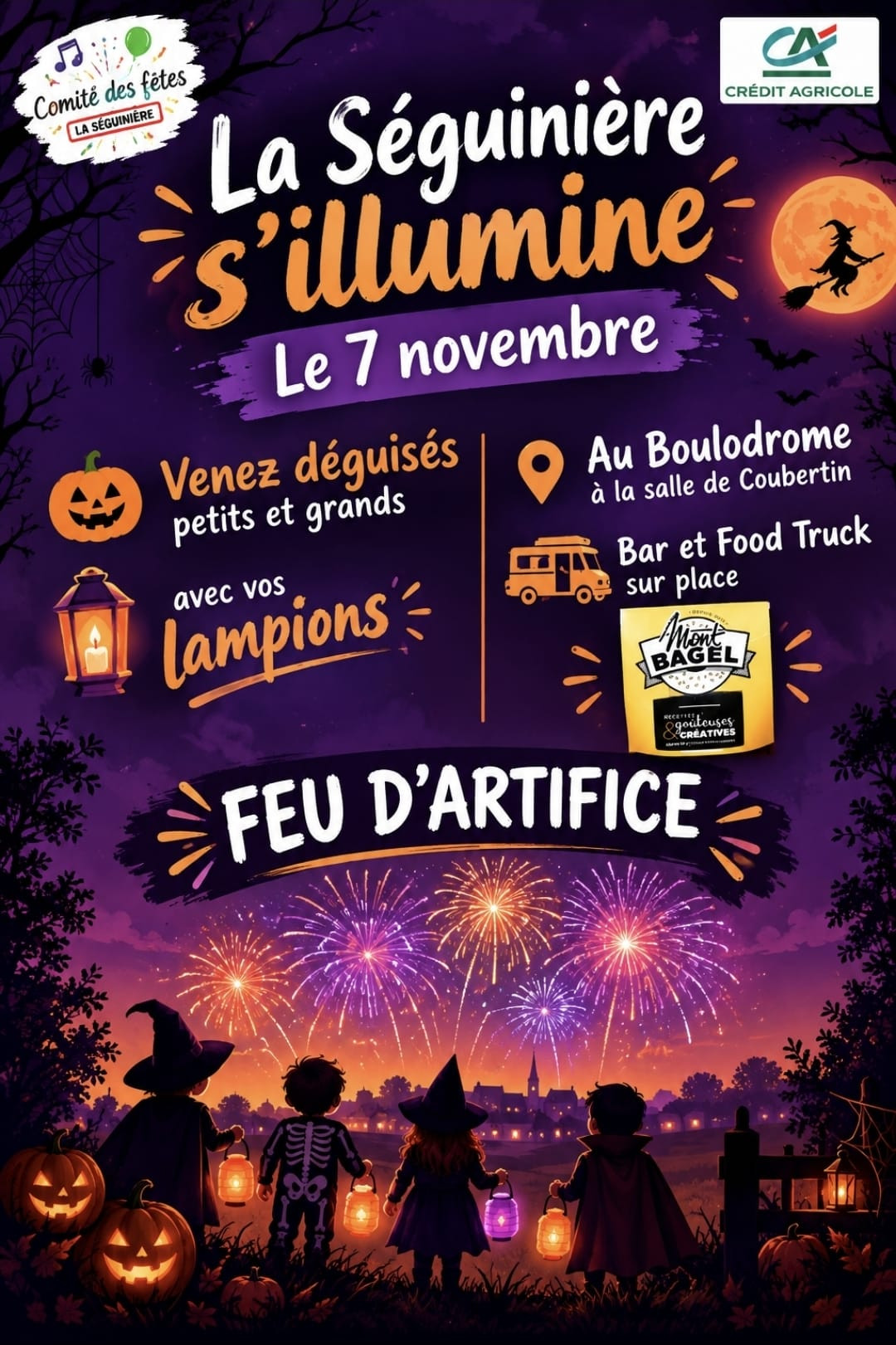 La Séguinière s'illumine - © CDF La Séguinière Halloween Animation Enfants Déguisement Feu d'artifice