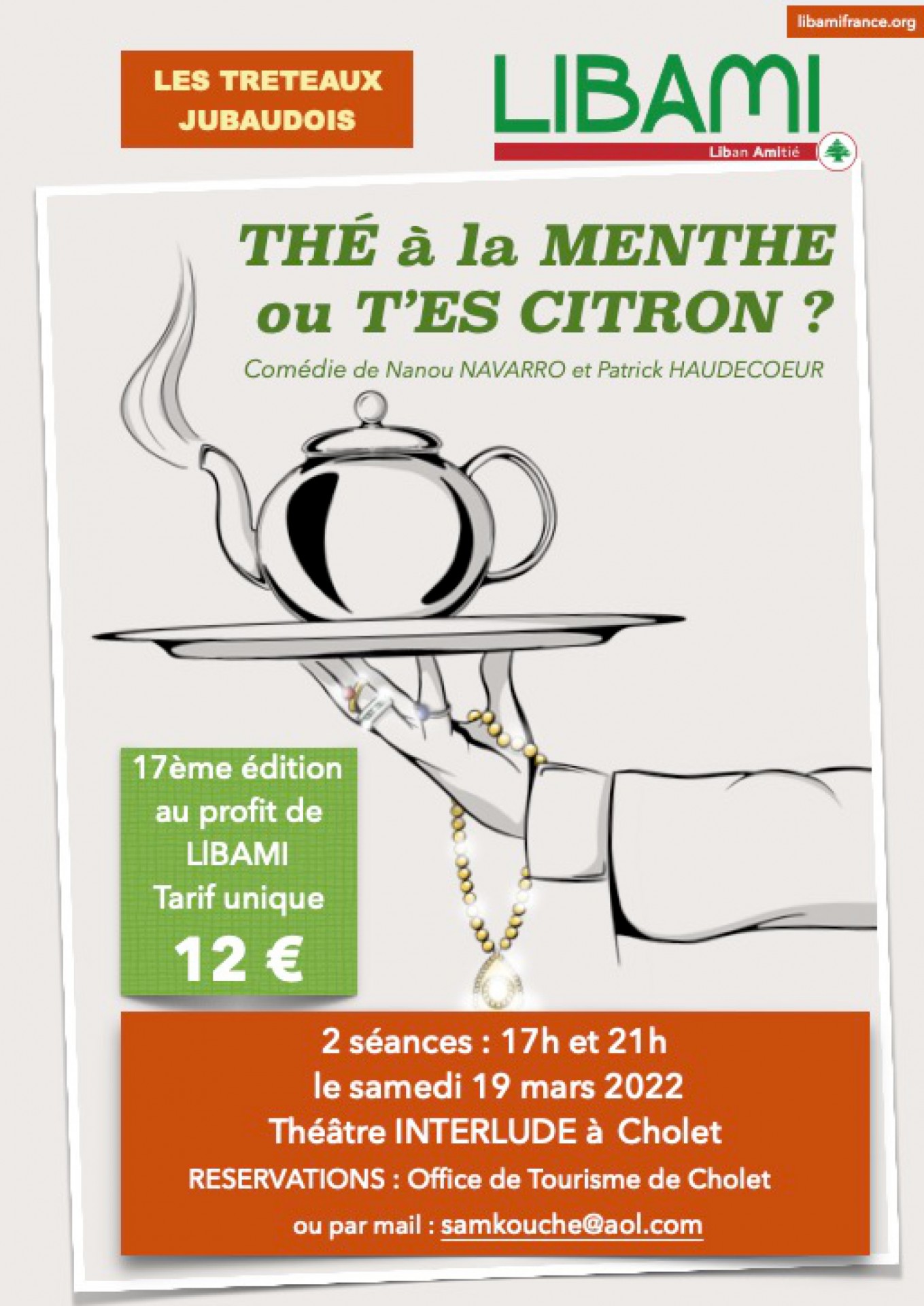 Agenda manifestation théâtre thé à la menthe ou t'es citron