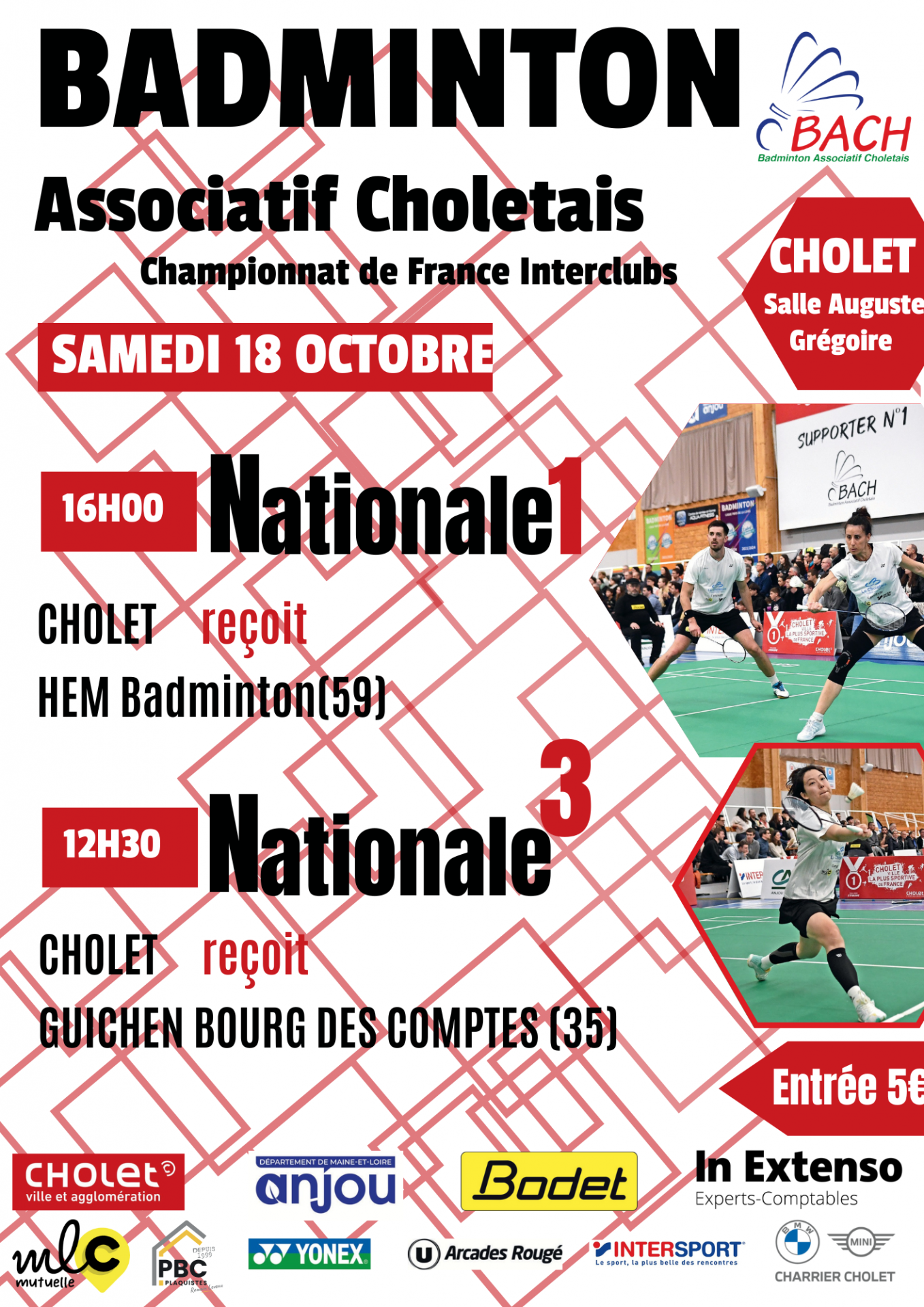 Matchs de Badminton