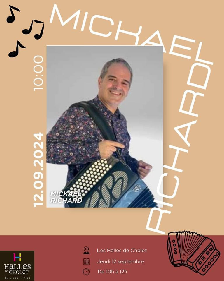 Agenda manifestation Mickaël Richard Cholet Les Halles 