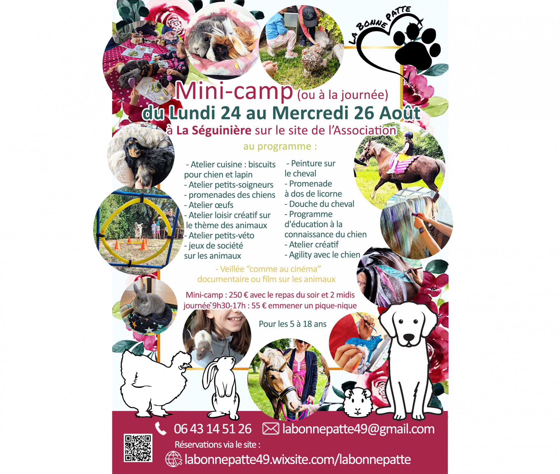 Mini-camp la bonne patte agenda manifestation