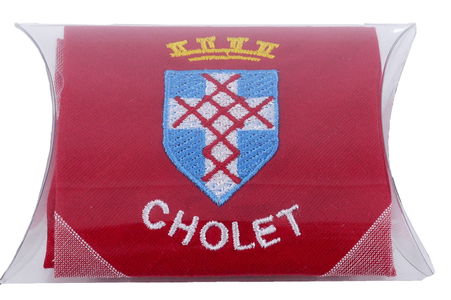 Mouchoir brodé de Cholet - Blason de Cholet