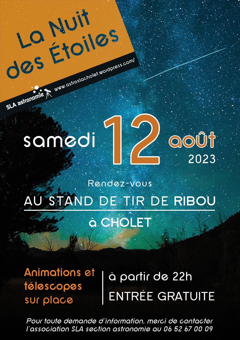 Nuit des étoiles au lac de Ribou