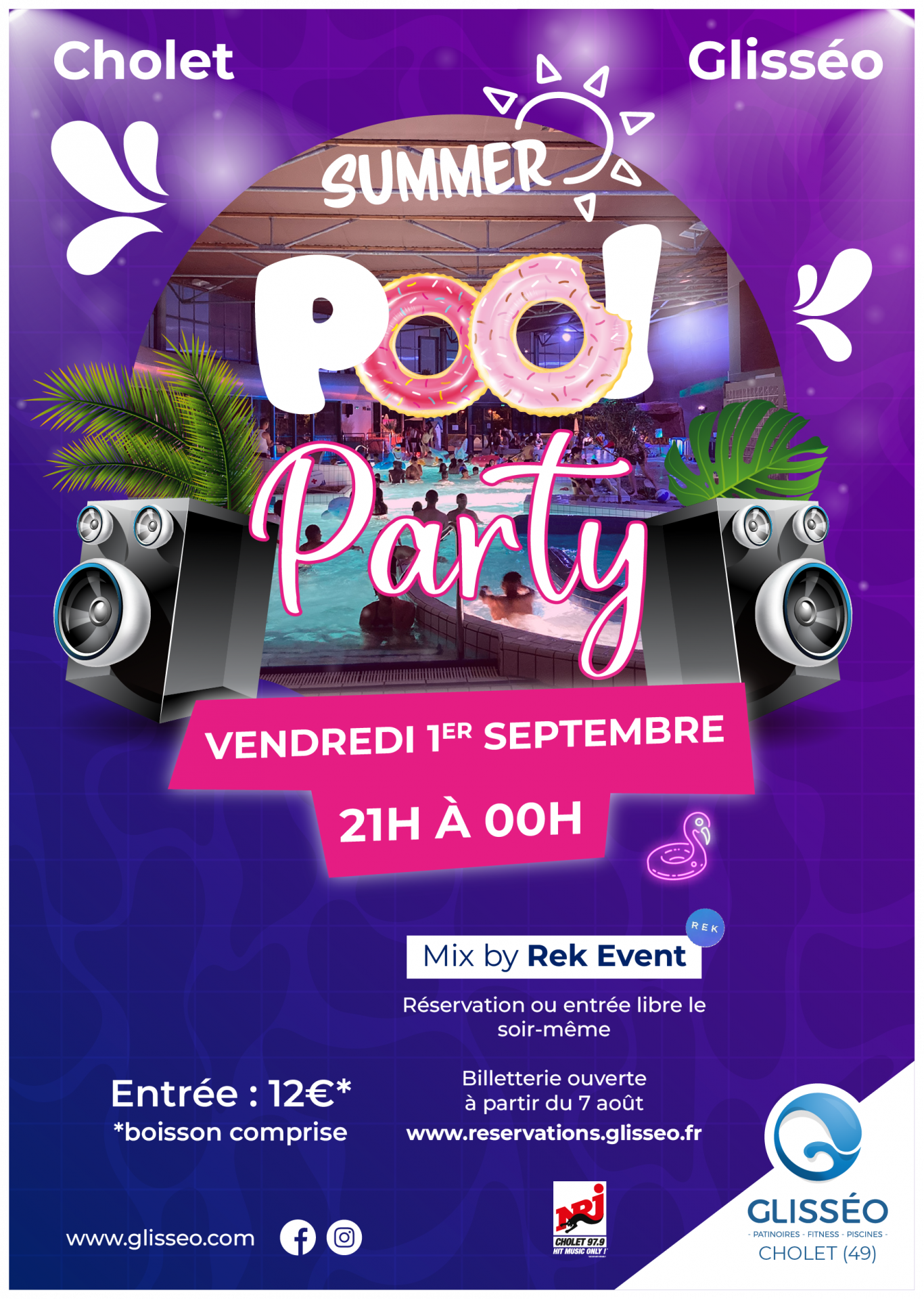 Agenda manifestation cholet Pool Party Glisseo