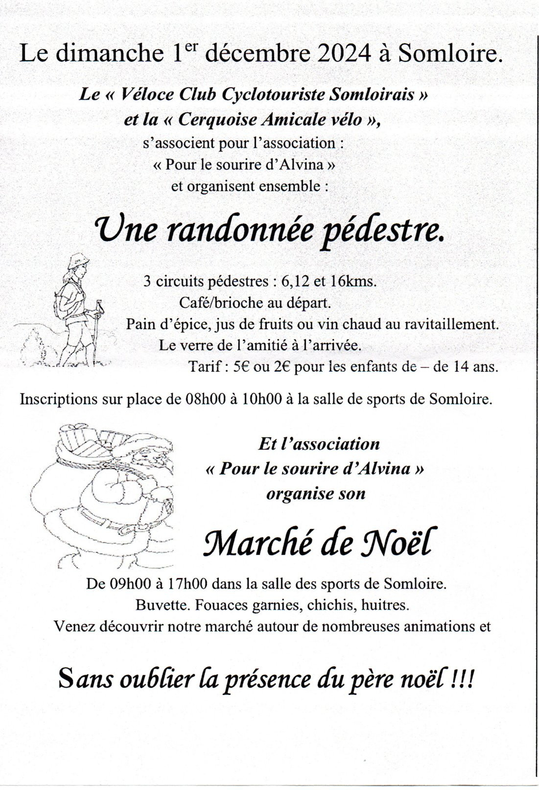 Pour le sourire d'Alvina randonnée somloire 