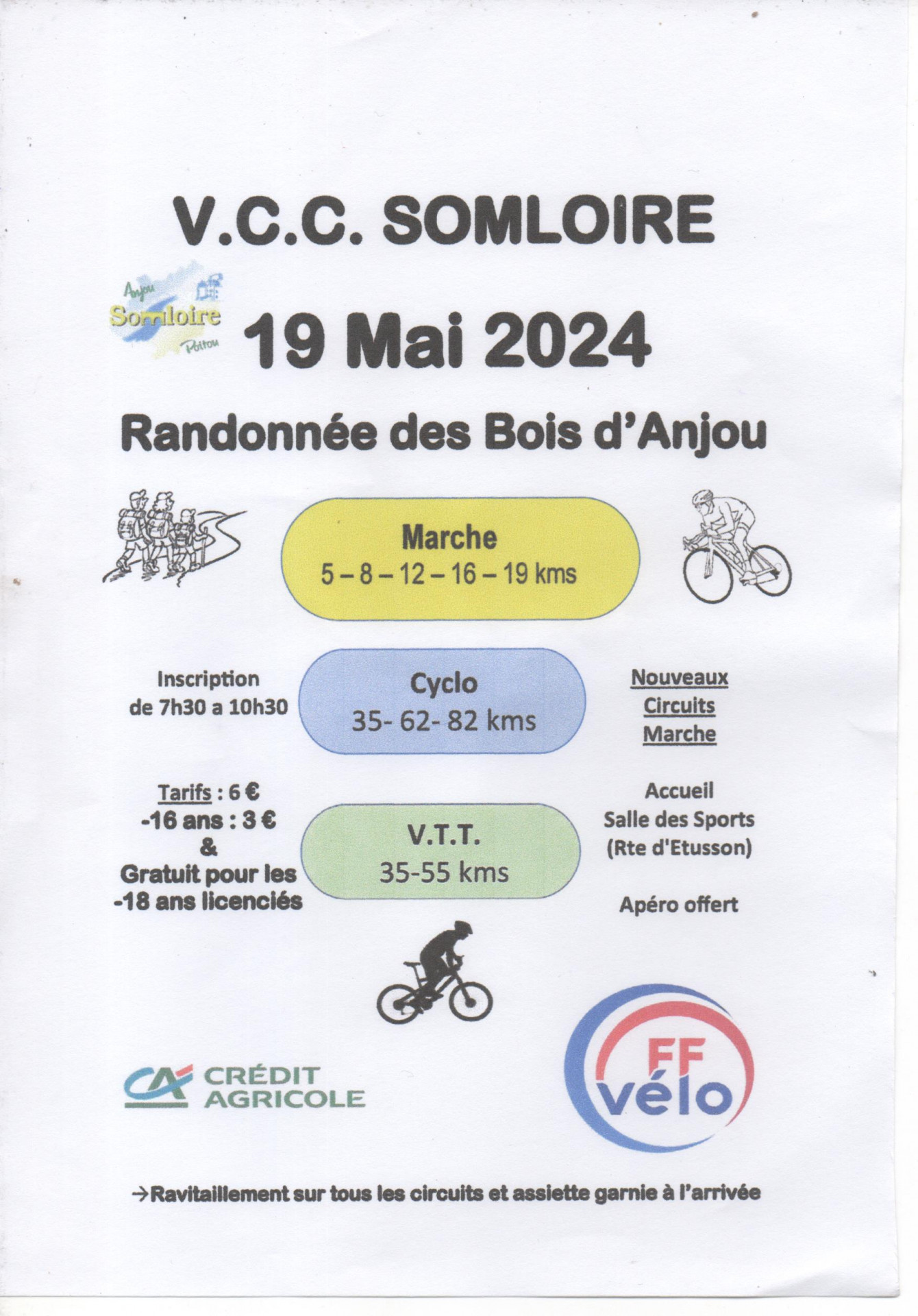Randonnée des Bois d'Anjou Somloire