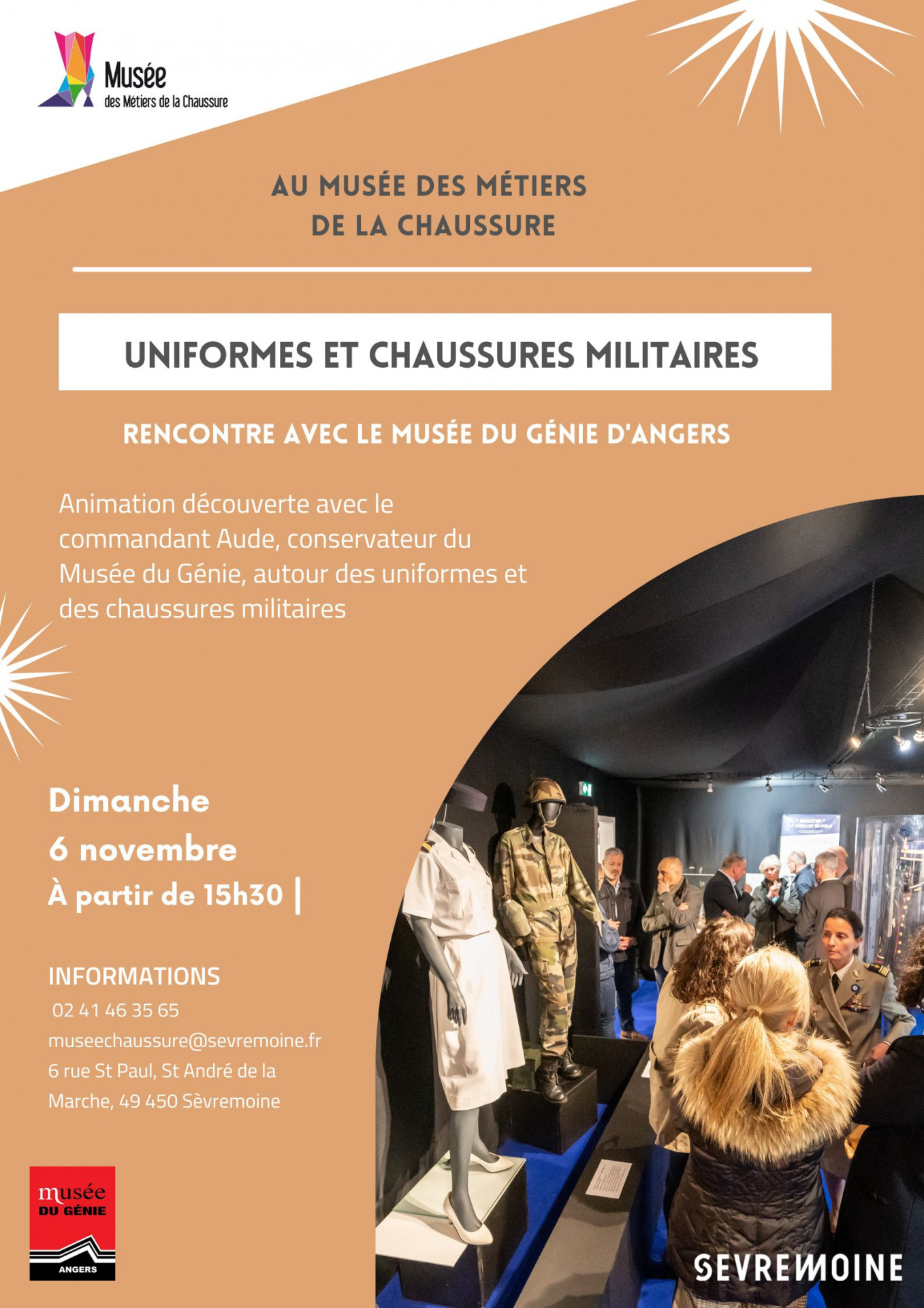 RENCONTRE AVEC LE MUSÉE DU GÉNIE : UNIFORMES ET CHAUSSURES MILITAIRES