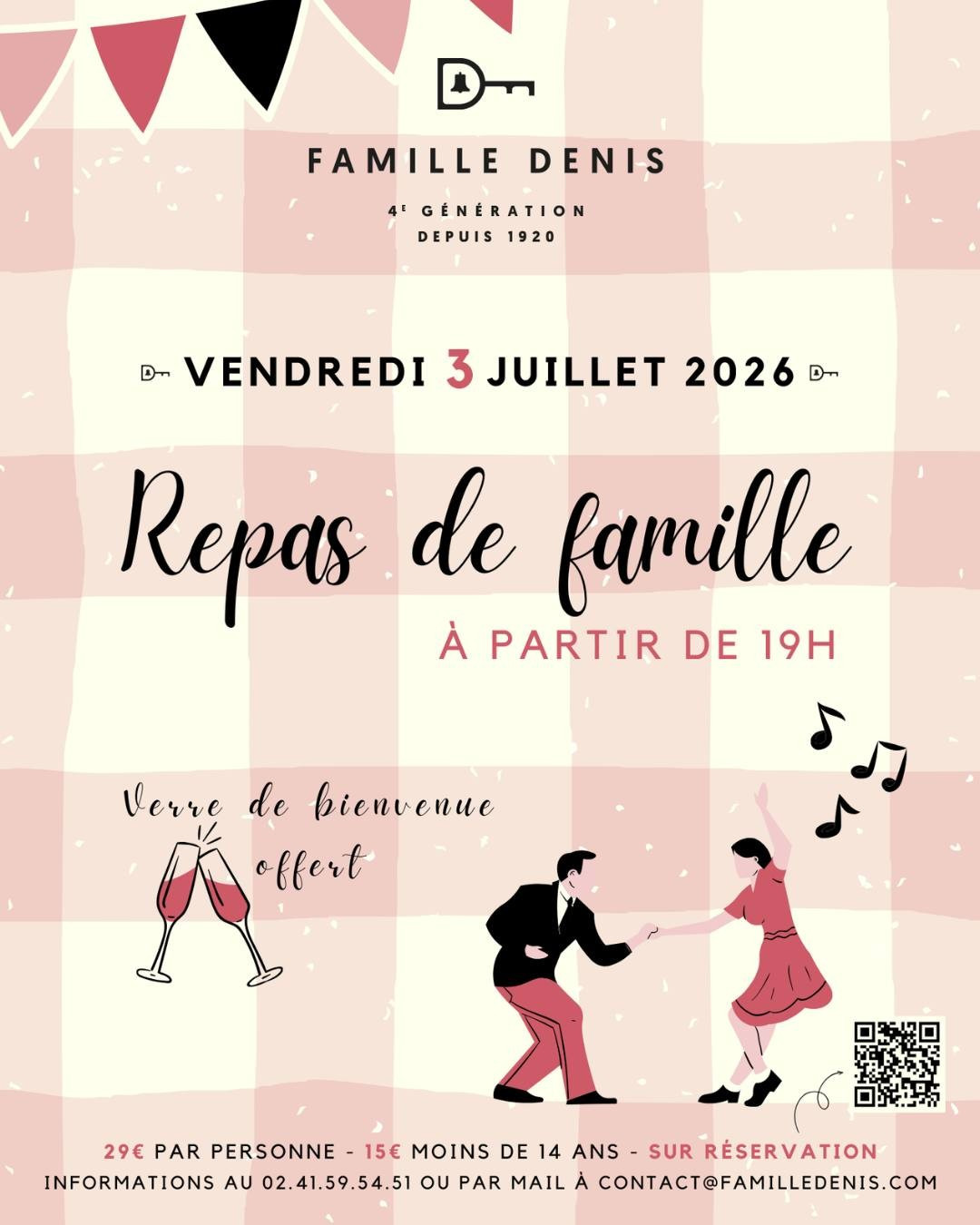 Guinguette Repas de Famille au Domaine Famille Denis à Cléré-sur-Layon - © Famille DENIS Vin Vigne Vignoble Dégustation Repas Guinguette Fête Musique Tablée