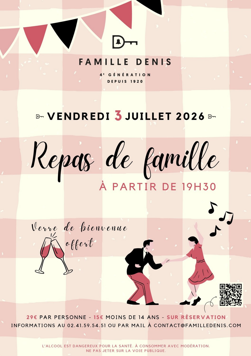 Guinguette Repas de Famille au Domaine Famille Denis à Cléré-sur-Layon - © Famille DENIS Vin Vigne Vignoble Dégustation Repas Guinguette Fête Musique Tablée