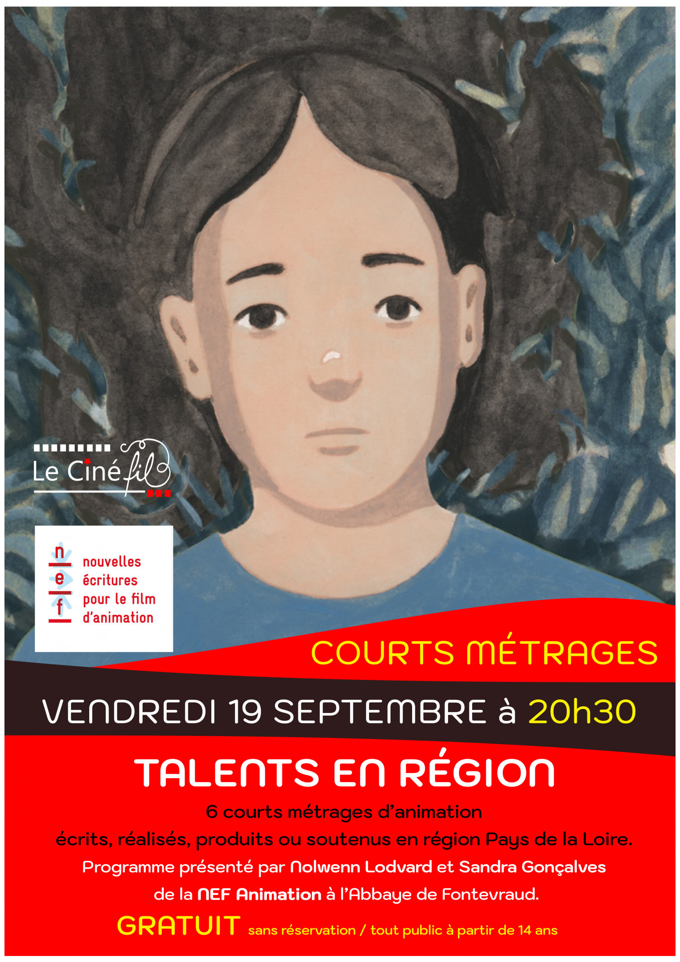 Agenda manifestation Soirée courts métrages d'animation au Ciné'fil à Vihiers