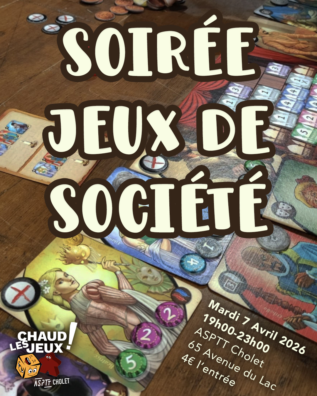 Soirée Jeux de Société - Chaud les Jeux ! Soirée Jeux de Société - Chaud les Jeux !