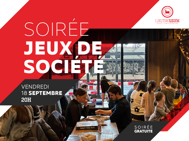 Soirée Jeux de Société à l'Autre Usine - © L'Autre Usine Jeux de Société Loisirs Soirée Cholet