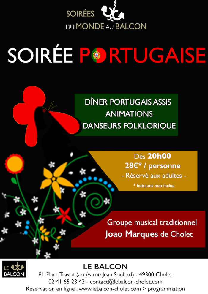 Soirée Portugaise Le Balcon Cholet
