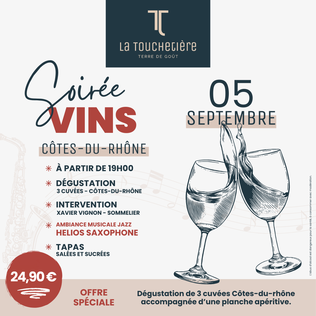 Soirée vins Côtes du Rhône