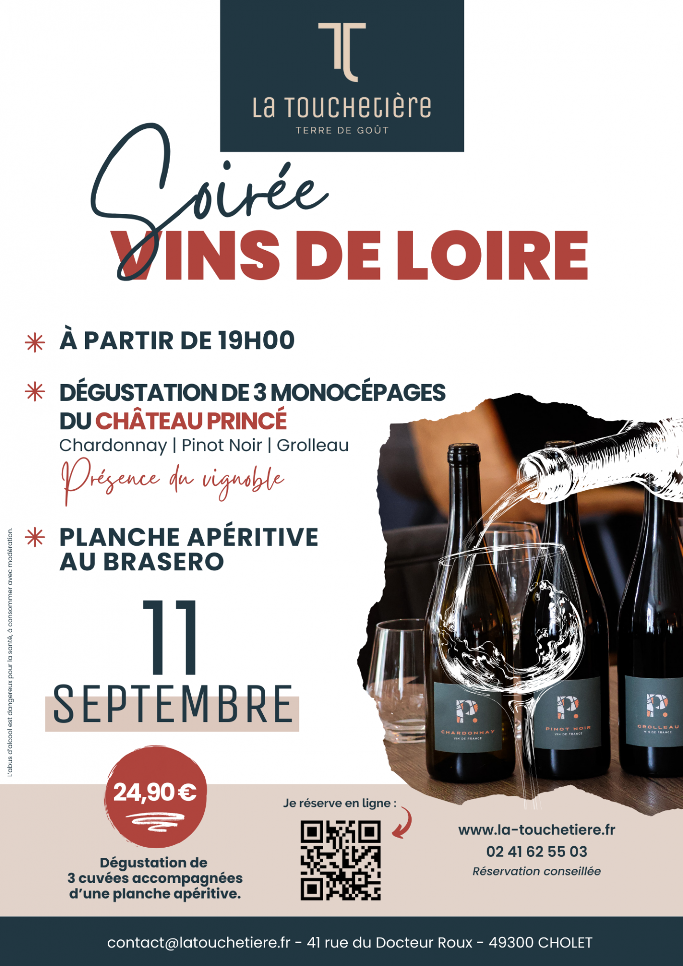 Soirée Vins de Loire - Monocépage du Château Princé
