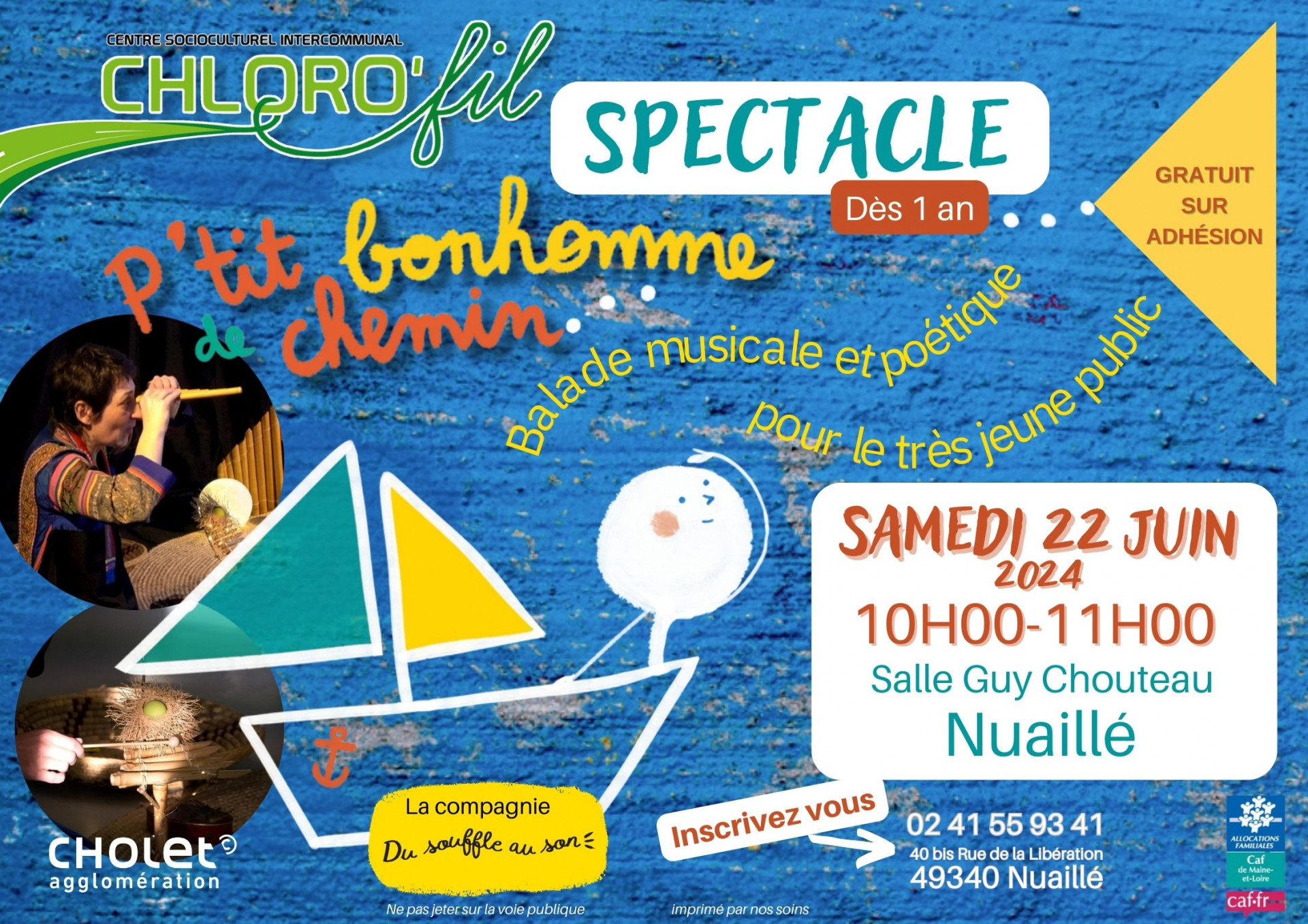 spectacle P'tit Bonhomme de chemin agenda manifestation nuaillé