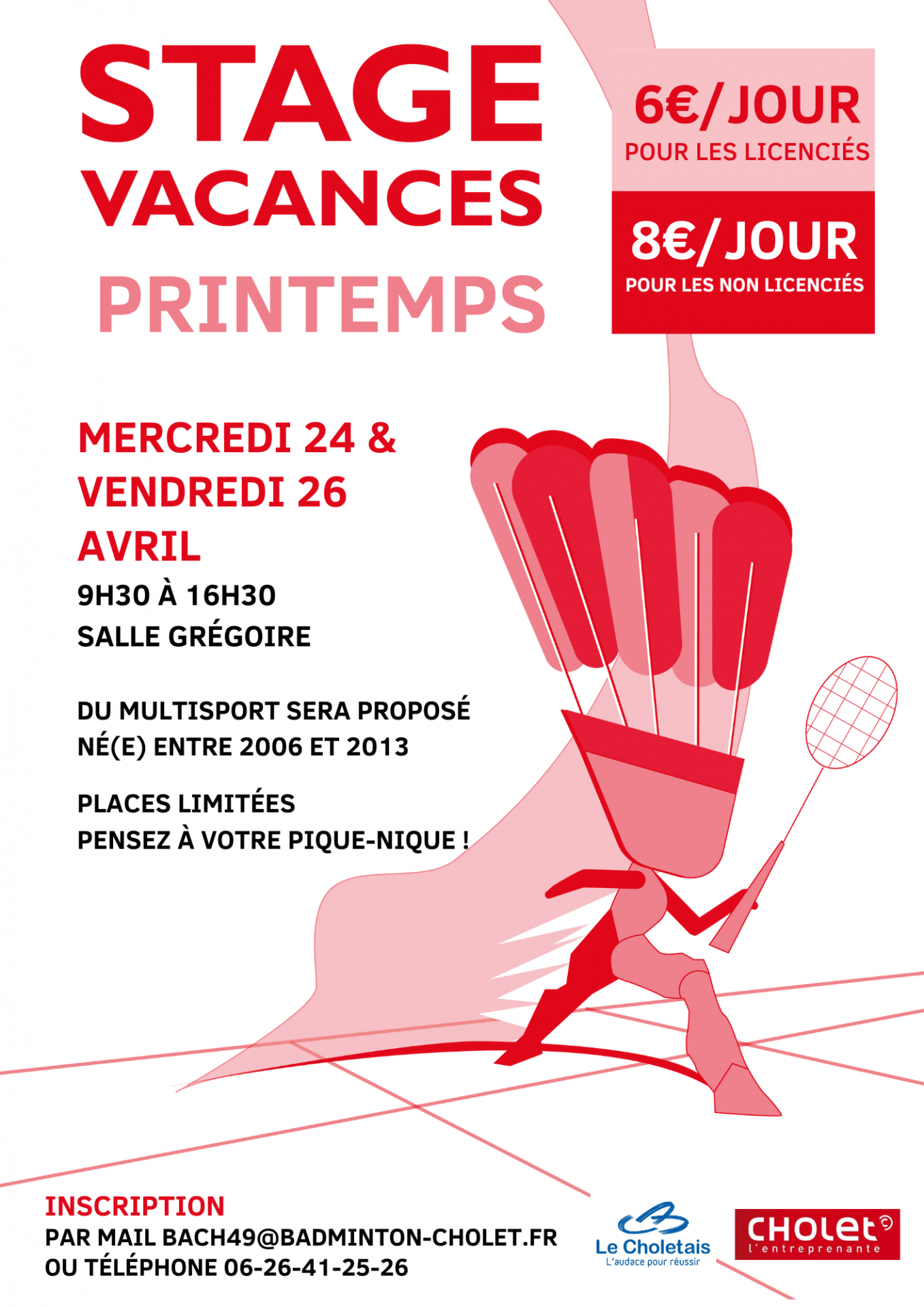 Stages Jeunes Loisirs Badminton