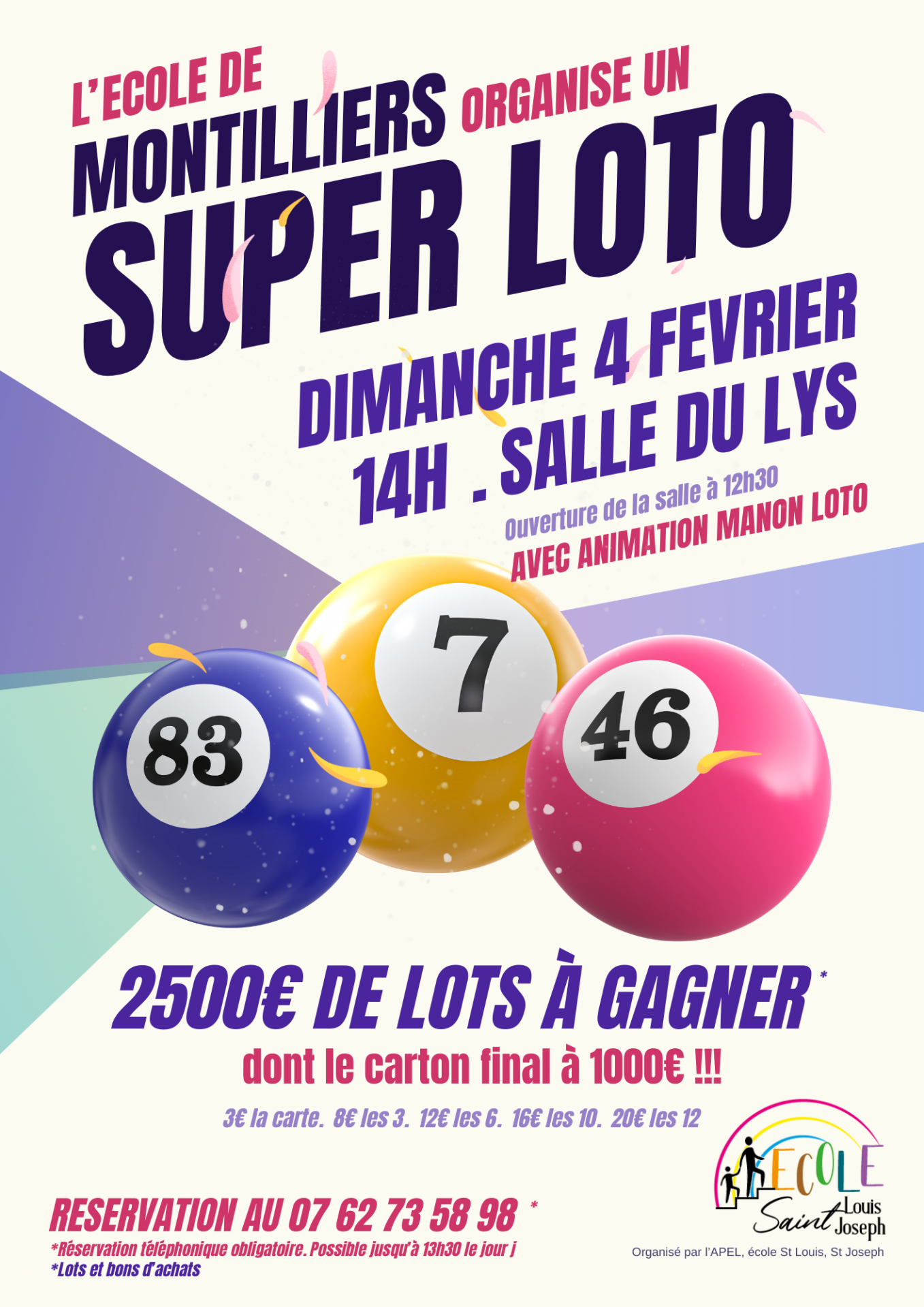 Agenda manifestation Super loto Montilliers