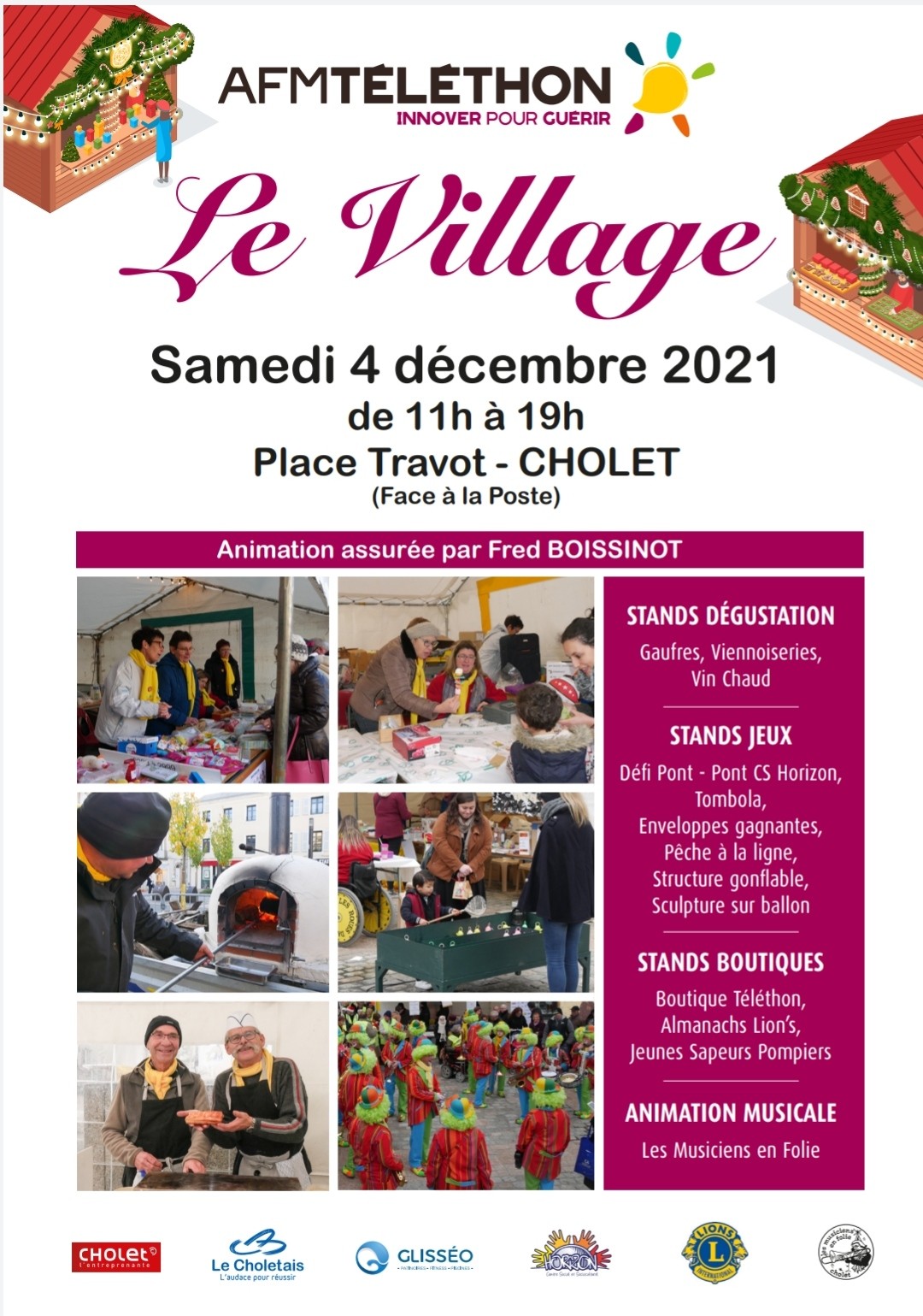 Agenda manifestation village téléthon cholet