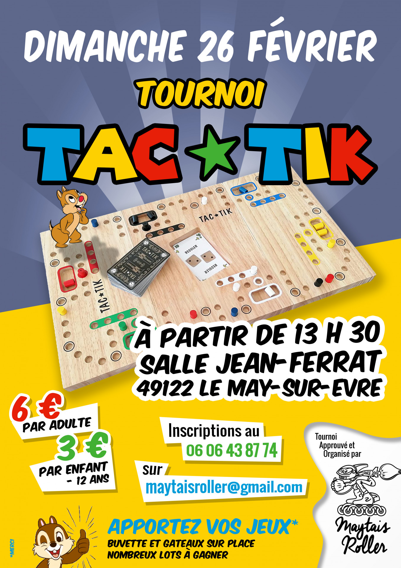Tournoi de Tac-Tik Le May sur Evre