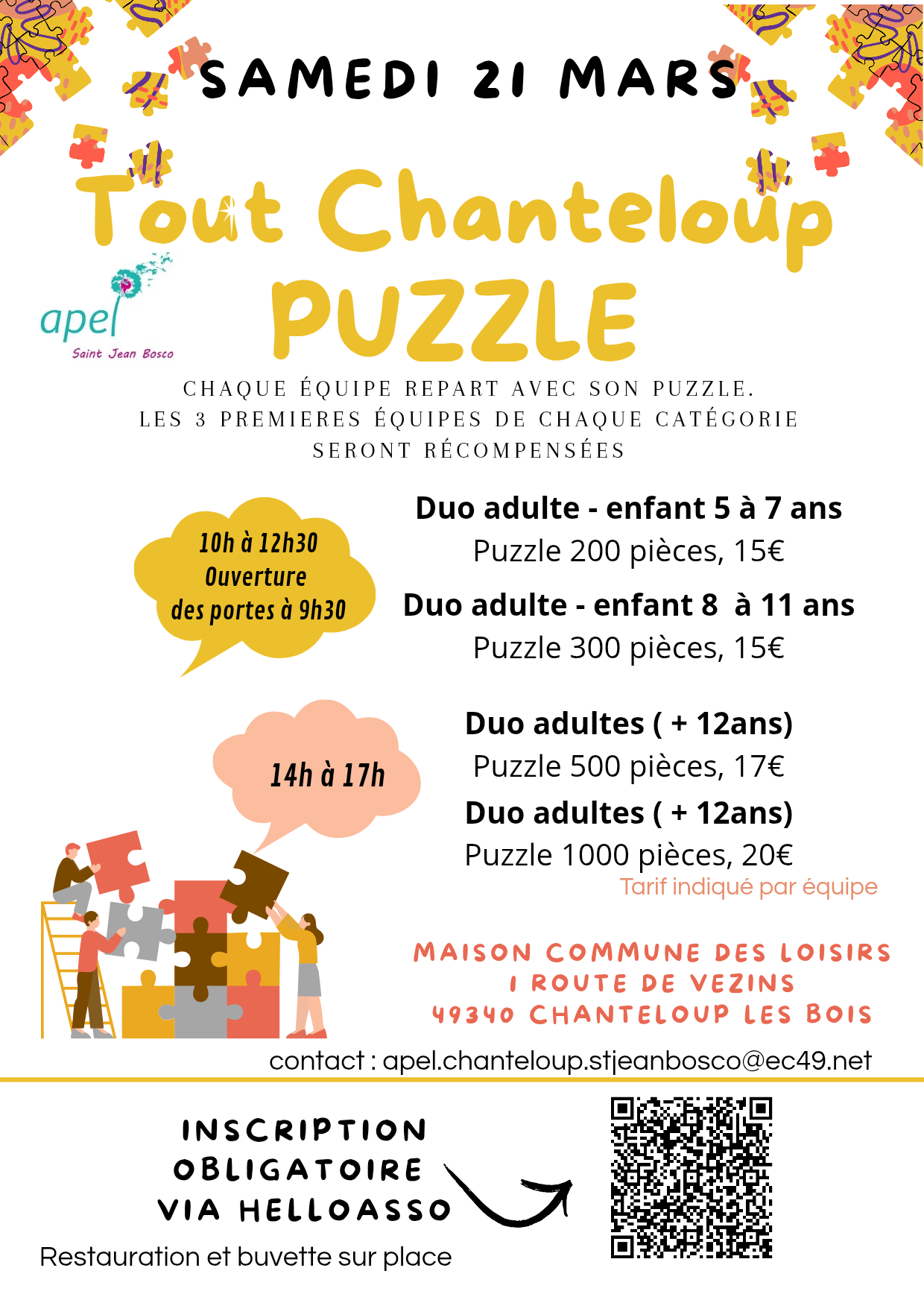 agenda manifestation Tout Chanteloup puzzle 
