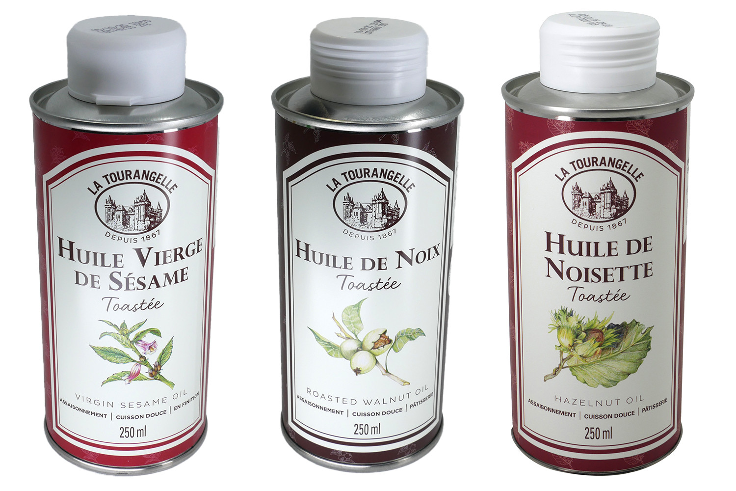 Trio Huiles Fruits Secs - Noix - Noisettes - Sésame
