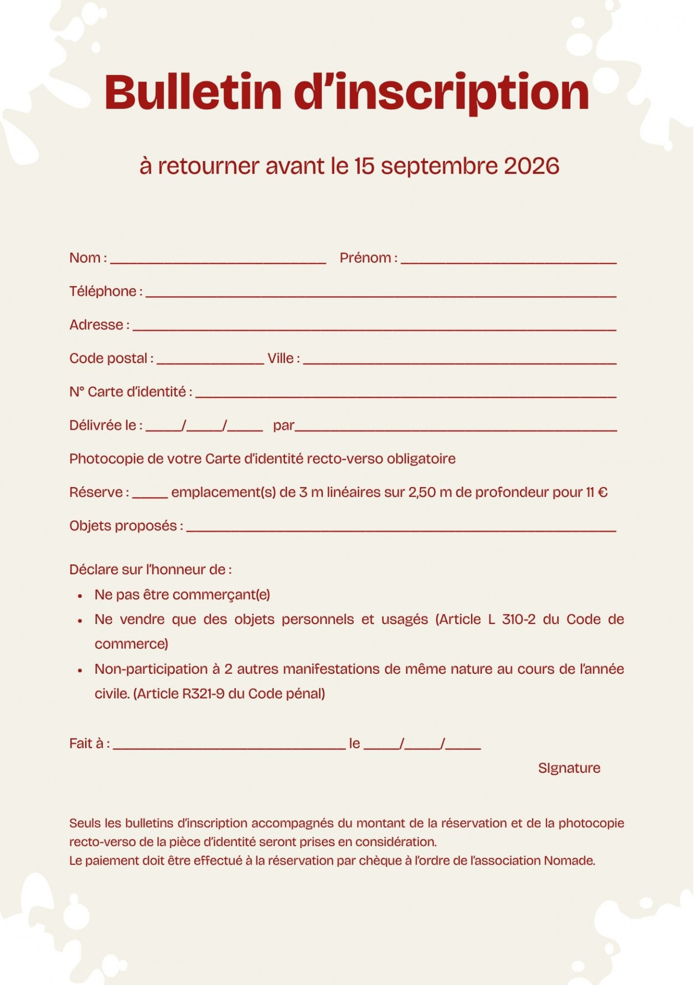 Vide Grenier des laits chauds Vide Grenier des laits chauds