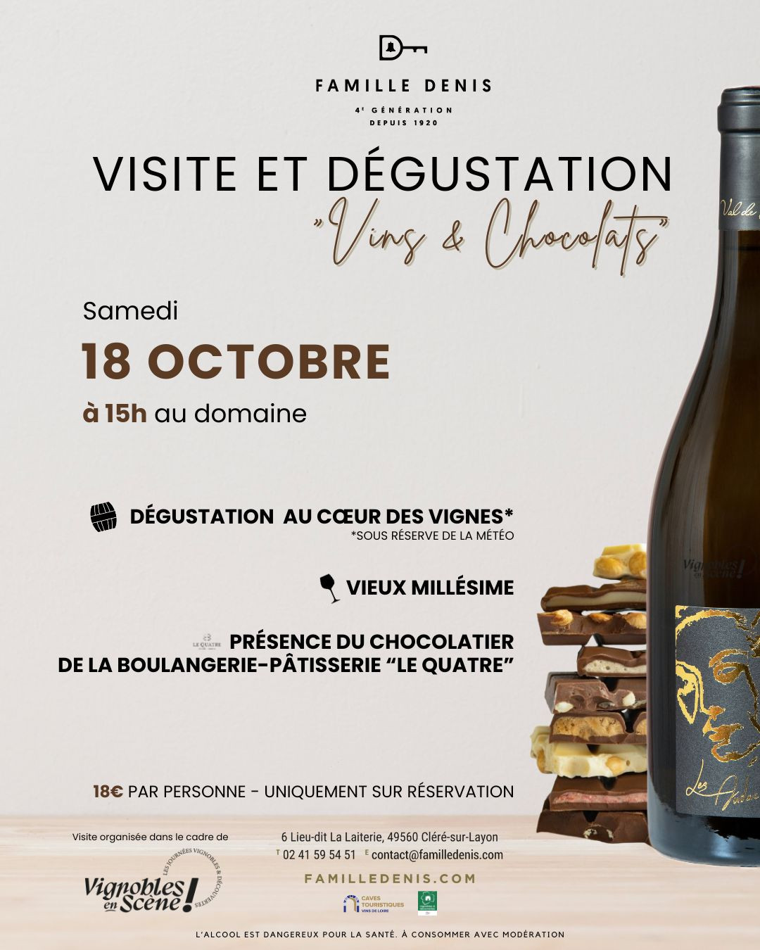 Vignobles en Scène Domaine Famille Denis Vins Chocolats