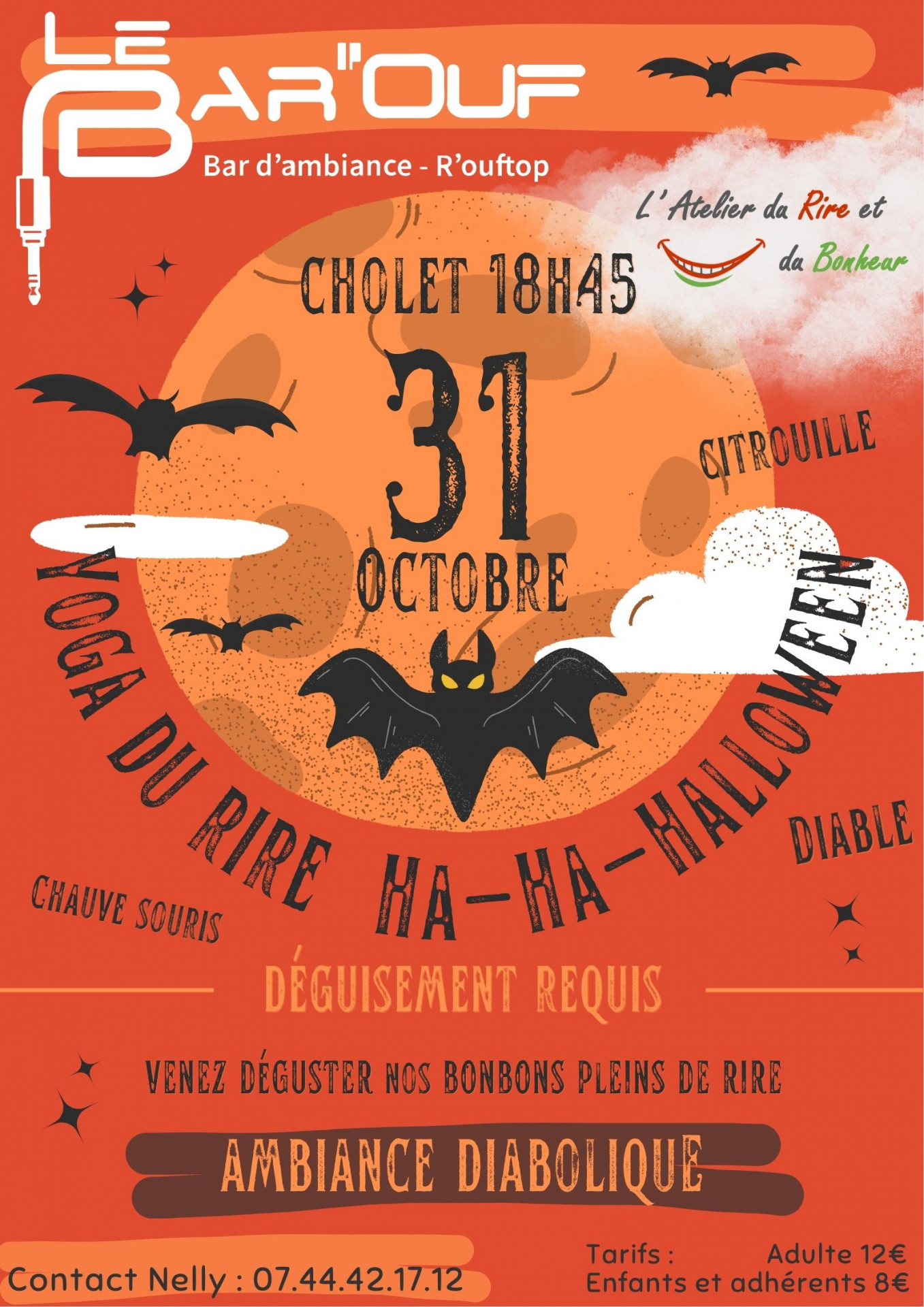Yoga du rire spécial Halloween, un moment en famille