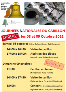 Journées Nationales du Carillon les 08 et 09 octobre