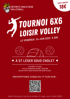 Tournoi 6x6 Loisir Volley