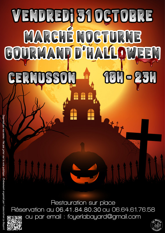 marché gourmand d'halloween cernusson