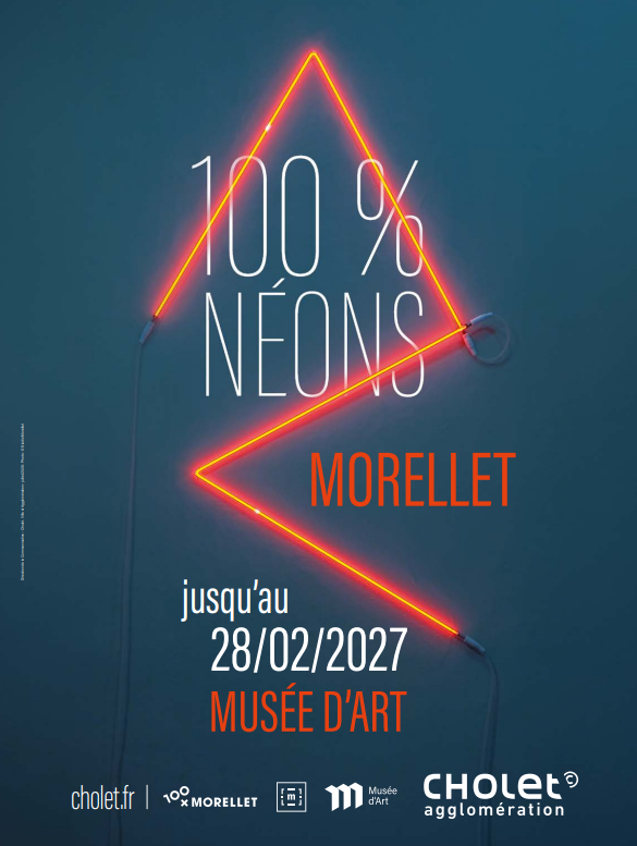 Expo 100% néons Morellet - © Direction de la Communication Cholet Ville et Agglomération expo 100% néons-morellet-cholet