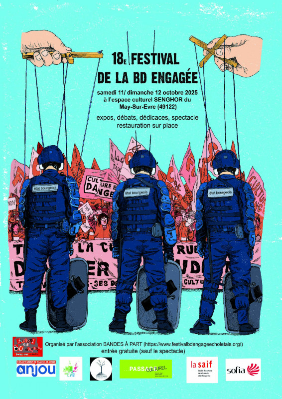 affiche festival bd engage-e le may-sur-evre