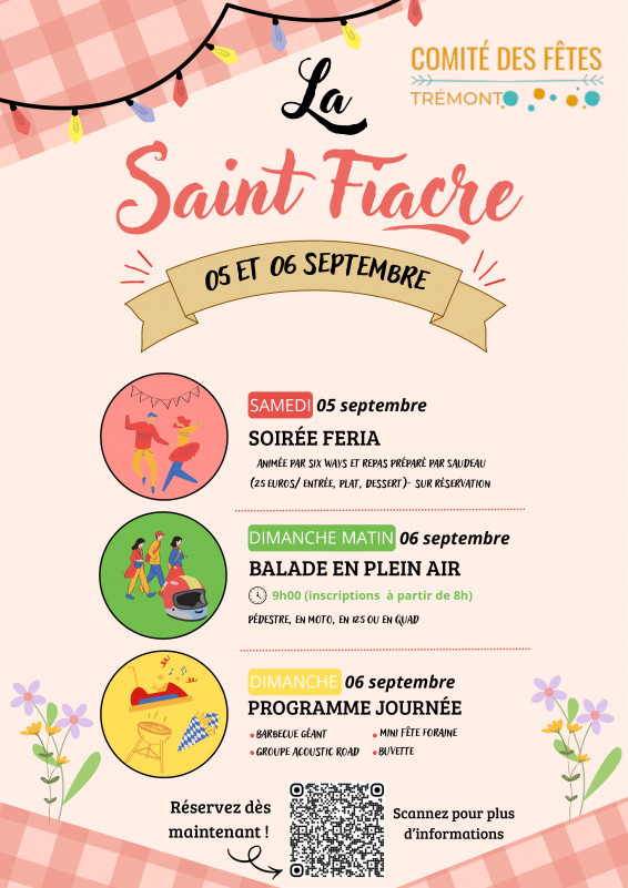 Affiche Saint Fiacre 2026 trémont