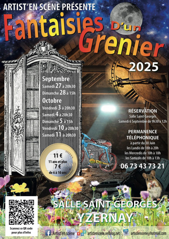 spectacle musicale fantaisies d'un grenier yzernay