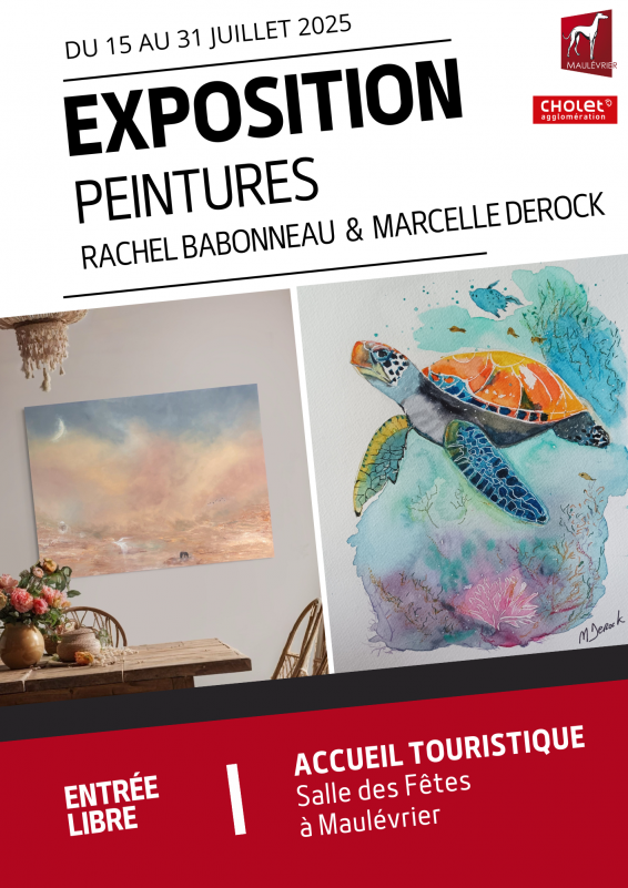 Exposition peintures Rachel Babonneau & Marcelle Derock