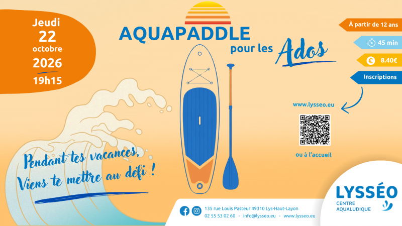 AquaPaddle spécial Ados à Lysséo