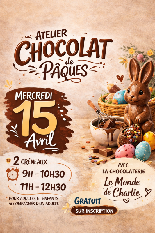 Atelier chocolat - © Les Halles de Cholet Atelier chocolat
