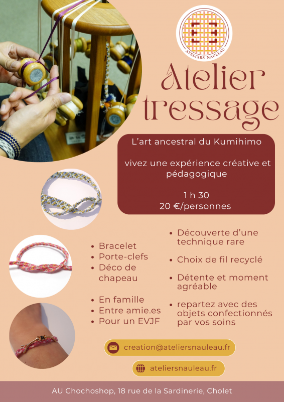 Atelier tressage chocho shop agenda manifestation
