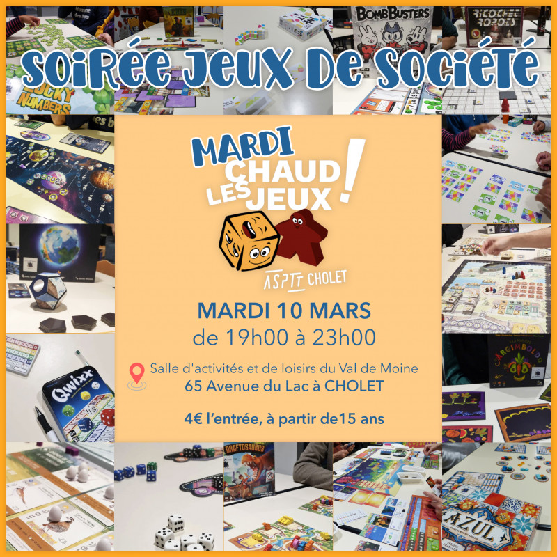 soirée jeux de société asptt cholet