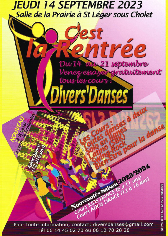 Rentrée divers'danses cholet